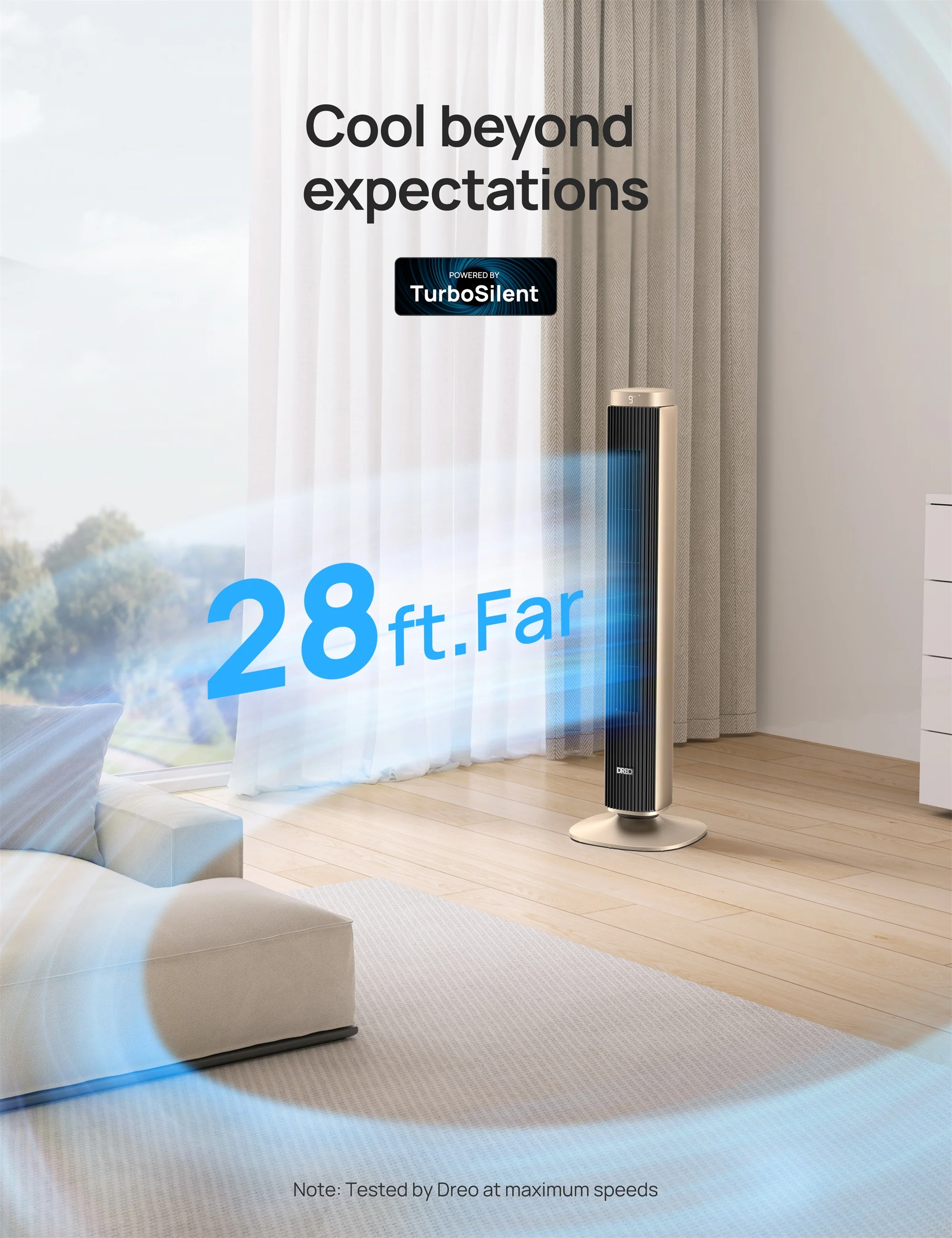 Smart Tower Fan Pilot Pro S 26ft/s
