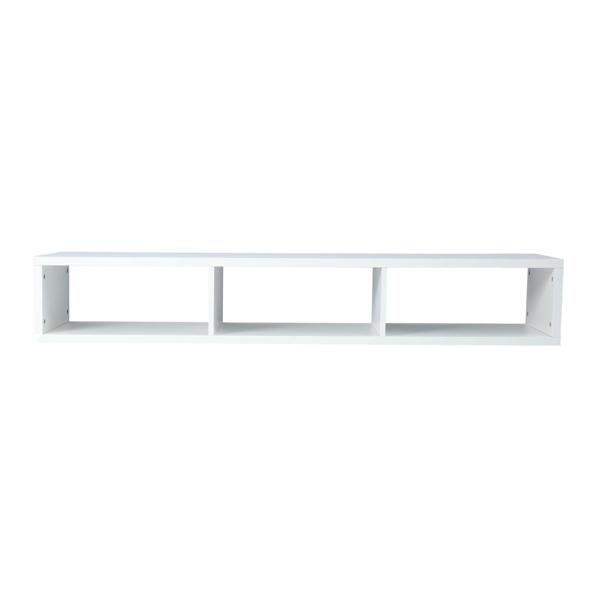 TiramisuBest Modern Shallow Floating TV Console Stand 60x22 - White