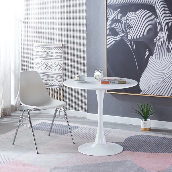 Midcentury Round Dining Table ,Kitchen Table,Easy to assemble and clean