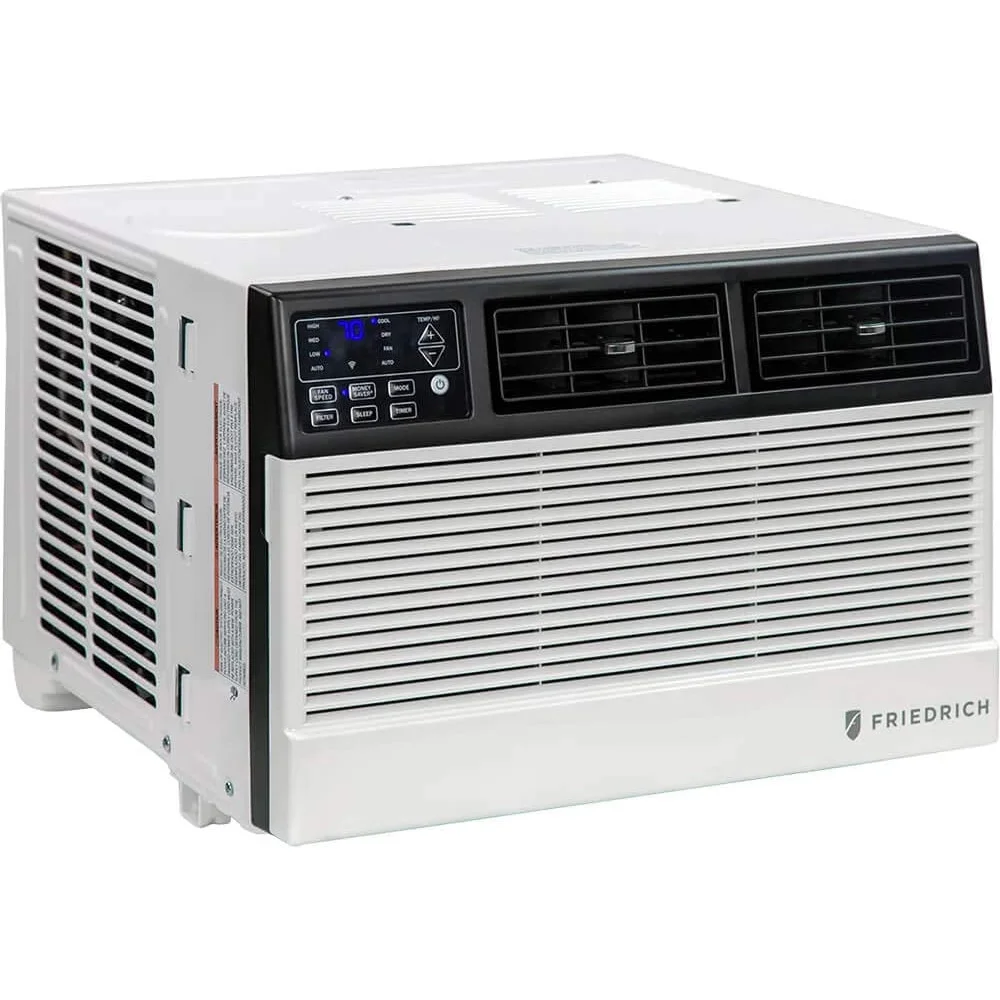 Friedrich CCW08B10B Chill Premier 8,000 BTU 115V Smart Wi-Fi Room Air Conditioner Bundle with 1 Year Extended Protection Plan