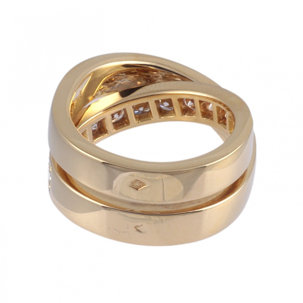 Cartier Paris Ring 18K Yellow Gold Diamond