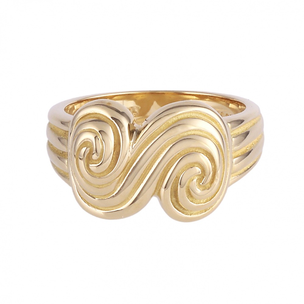 Tiffany & Co. Paloma Picasso Swirl Ring 18K Yellow Gold