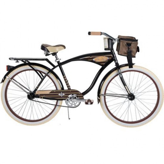 26″ Panama Jack Men’s Cruiser Bike, Gloss Black