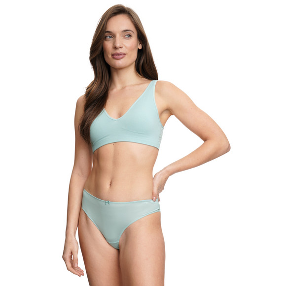 Gina Benotti 3 Damen Strings mit Spitze