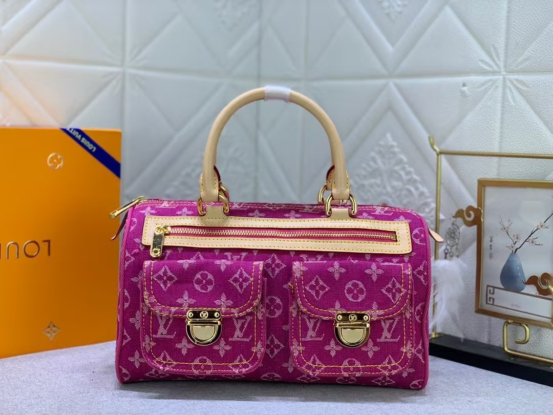 LV vintage Denim handBag - cnluxepick