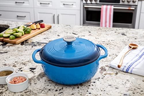 Lodge EC6D43 Enameled Cast Iron Dutch Oven, 6-Quart, Island Spice Red