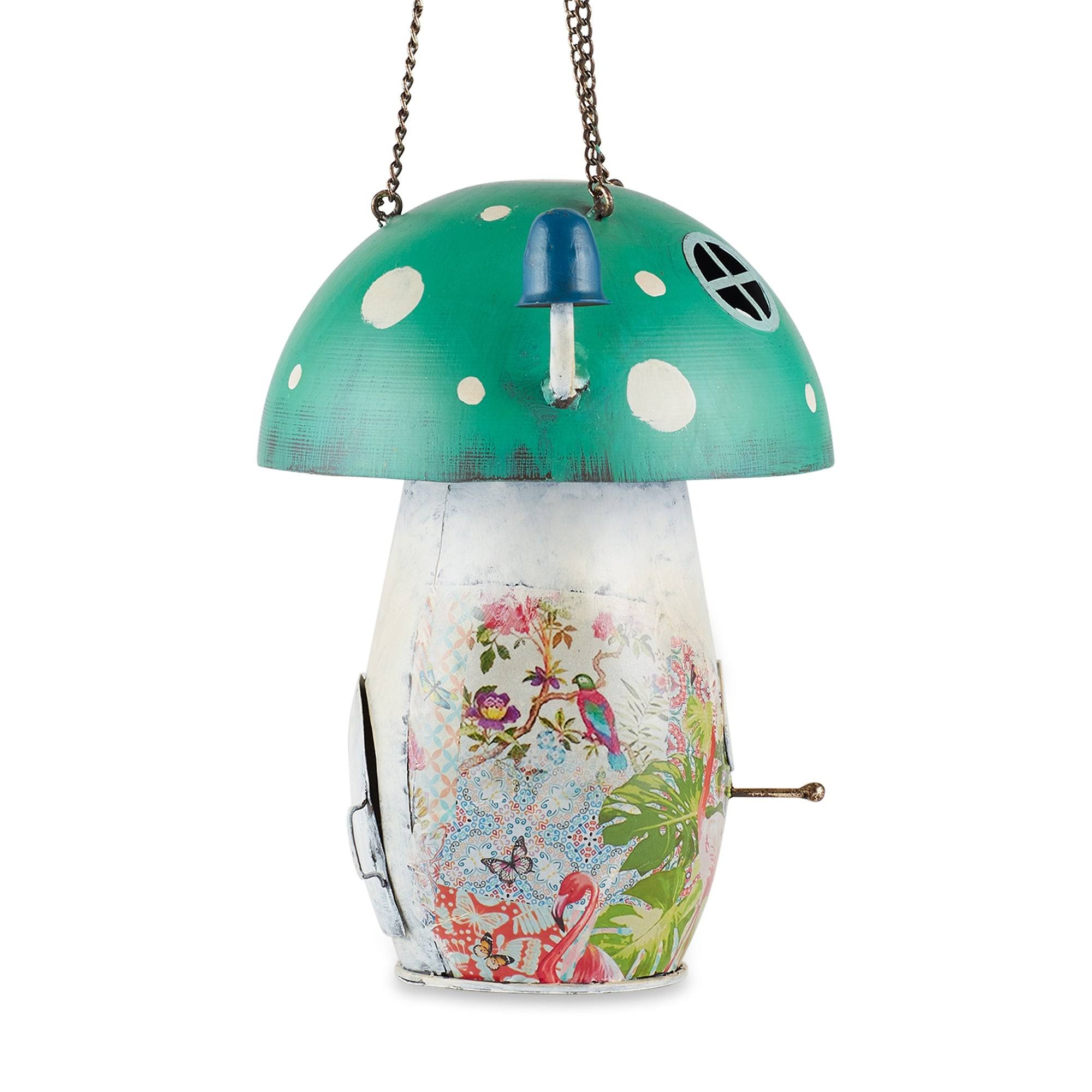 Zingz u0026 Thingz Green Mushroom Birdhouse ,Green