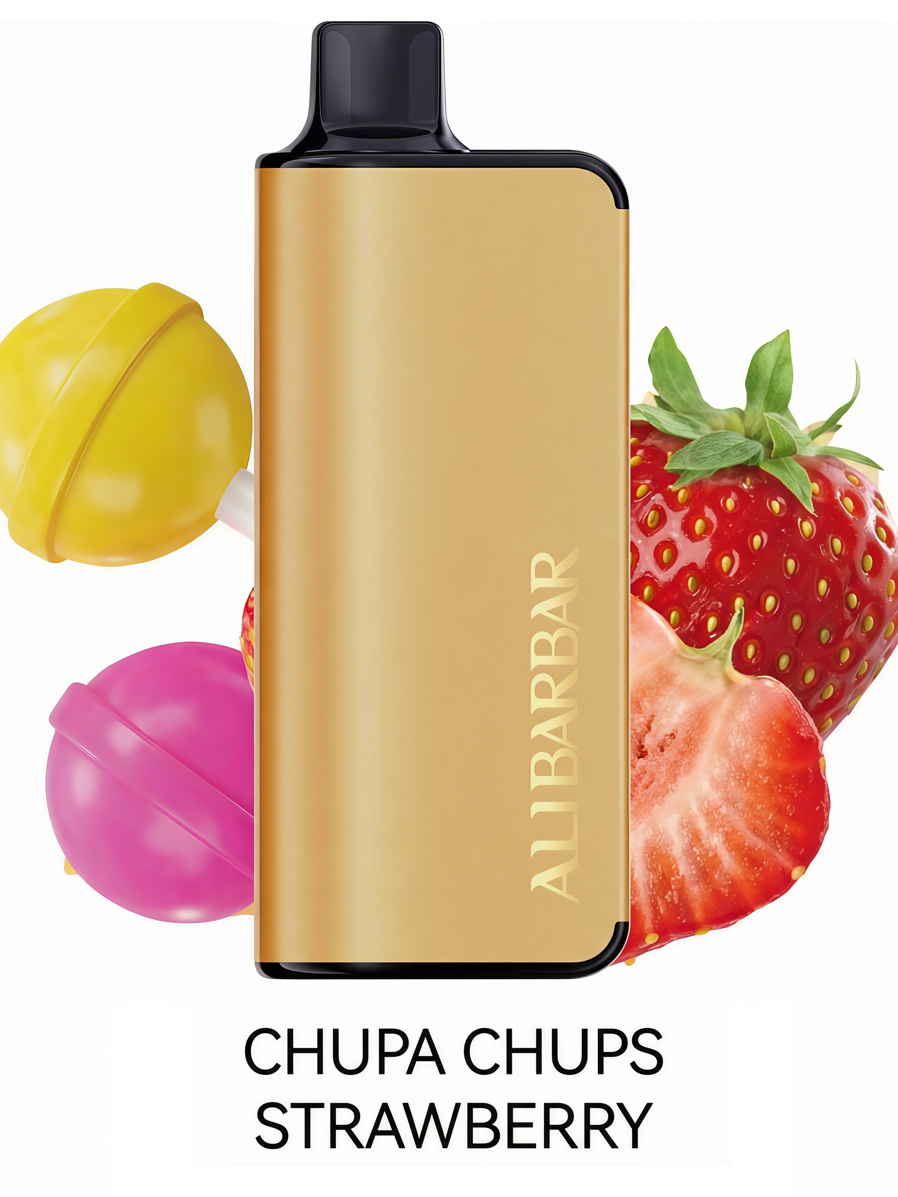 CHUPA CHUPS STRAWBERRY– Alibarbar 9000 Puffs Disposable Vape 🍓 Sweet Classic CandyAlibarbar 9000 Puffs Disposable Vape Chupa Chups Strawberry Sweet Candy Flavor