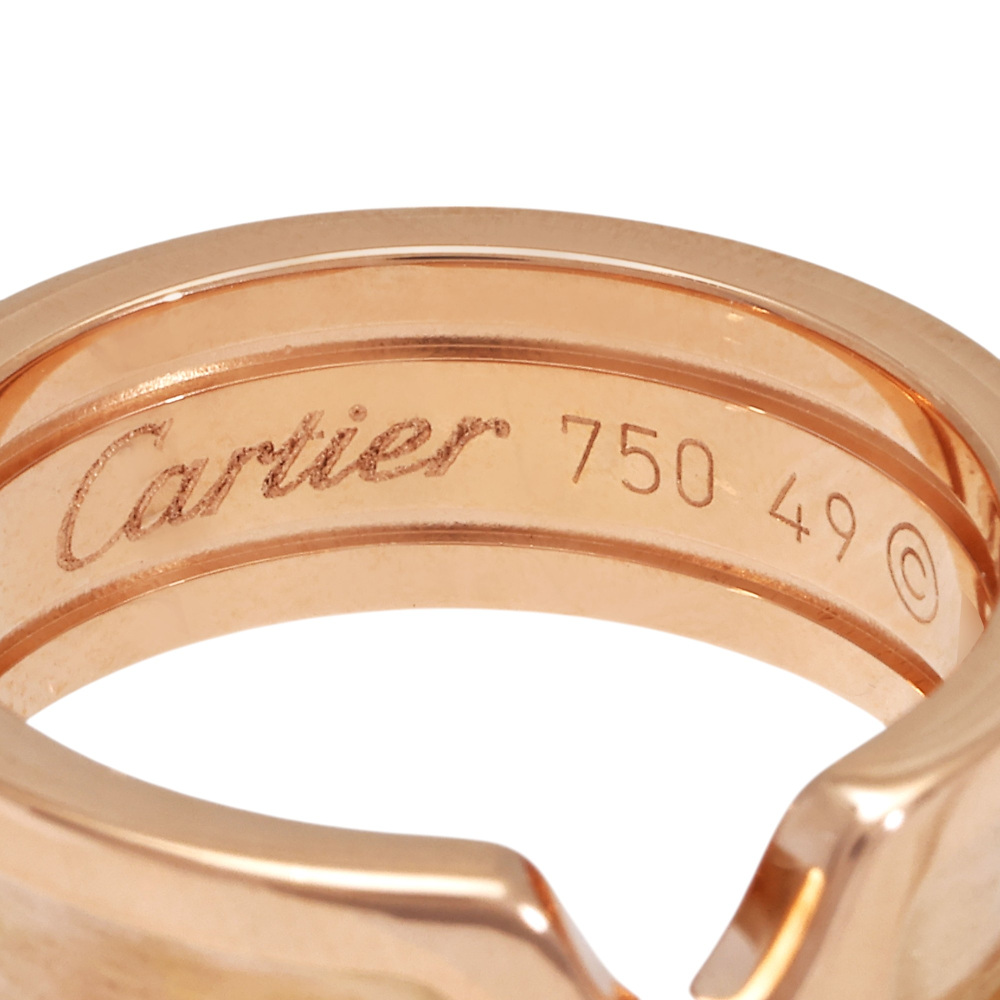 Cartier 2C Ring 18K Rose Gold