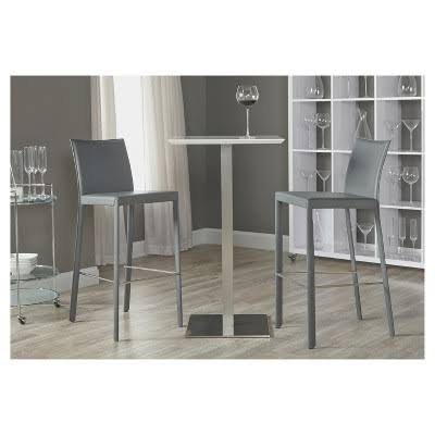 Euro Style 30 in. Hasina Bar Stool - NSS, Gray