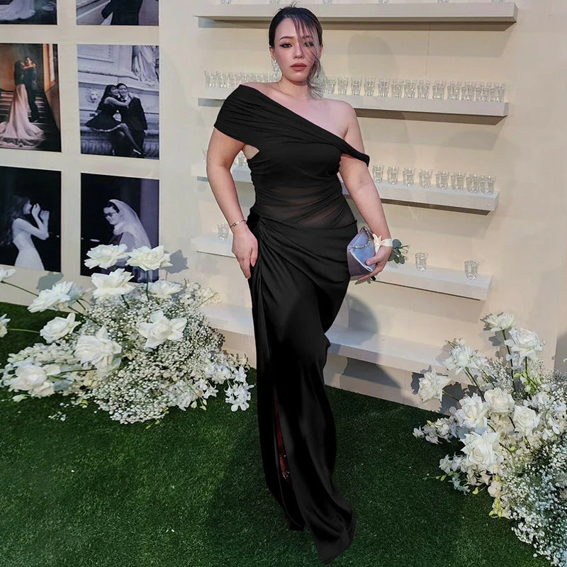 Off Shoulder Mermaid Maxi Dress | Elegant Evening GownClistos