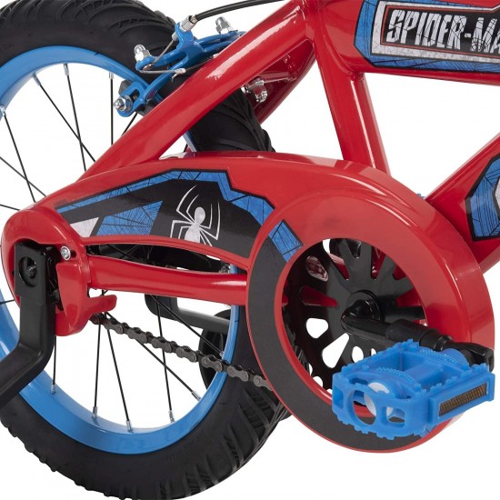 12 inch Spider-Man Kid Bike, Handlebar Plaque, Quick Connect, 12 inch