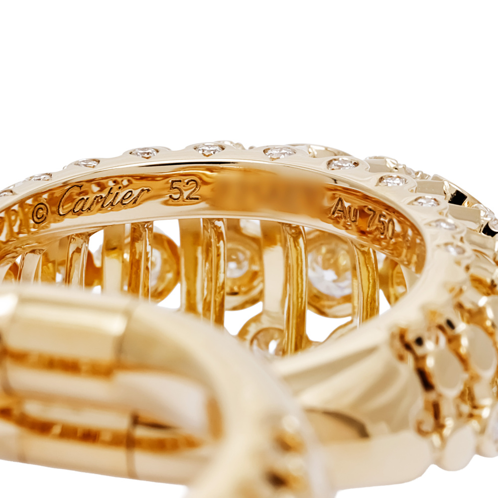 Cartier Libre Ring 18K Yellow Gold Diamond H4403500