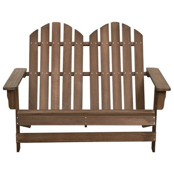 vidaXL 2Seater Patio Adirondack Chair Solid Wood Fir
