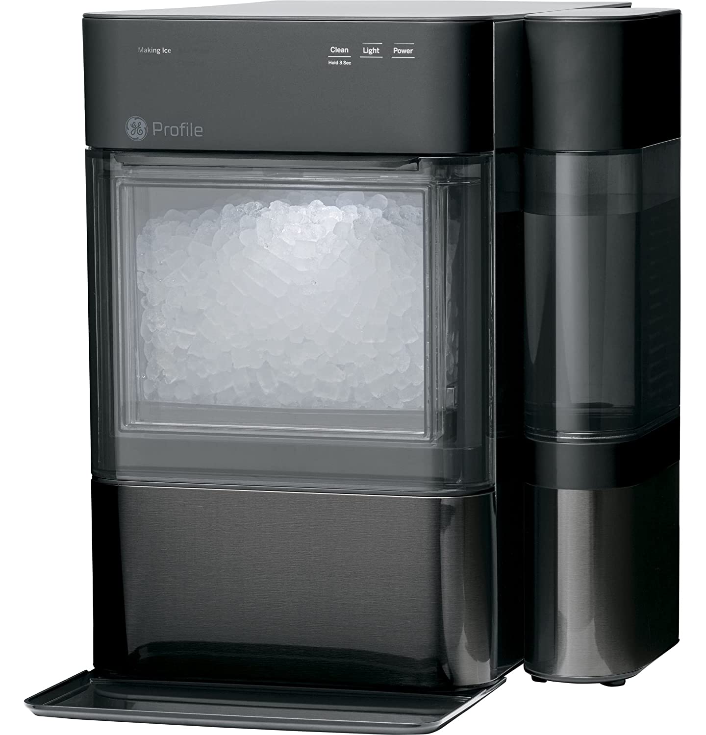 2026 GE Profile Opal 2.0 | Countertop Nugget Ice Maker | Ice Machine with WiFi Connectivity | Smart Home Kitchen Essentials | Black Stainless