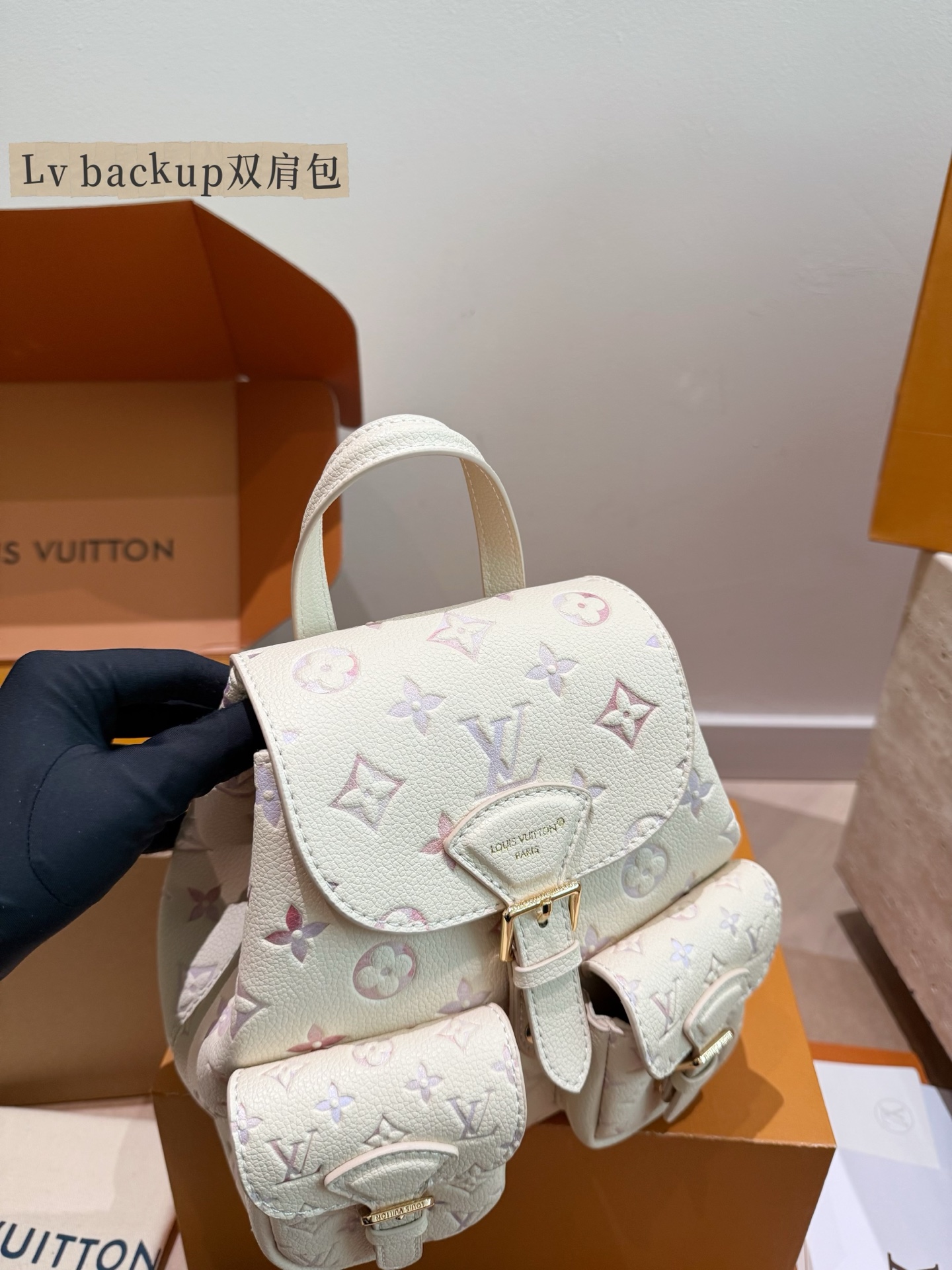 LV Backup Embossed Mini Backpack - cnluxepick
