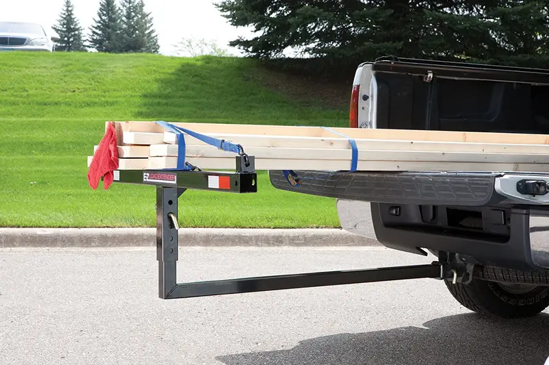 Tricam SLE-1 2 in 1 E-Z Hitch-Mounted Load Extender, 350-Pound Capacity, Black Finish