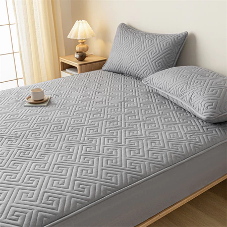 Mattress Protector Elastic Fitted Bedsheet Waterproof Cadar Singe Queen King Tilam Bedspread Mattress Cover Dust Cover
