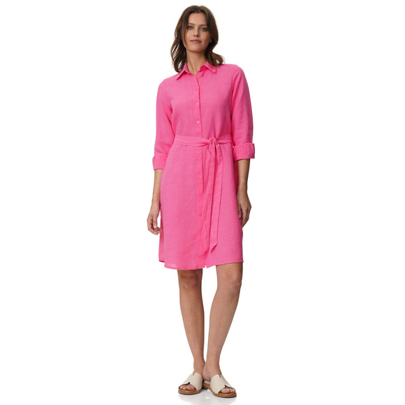 Jonas Nielsen Damen Leinen-Hemdkleid mit Bindeband