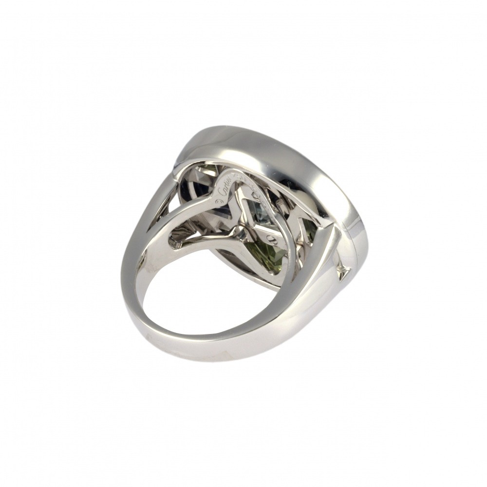 Cartier Pasha Grid K18WG White Gold Ring