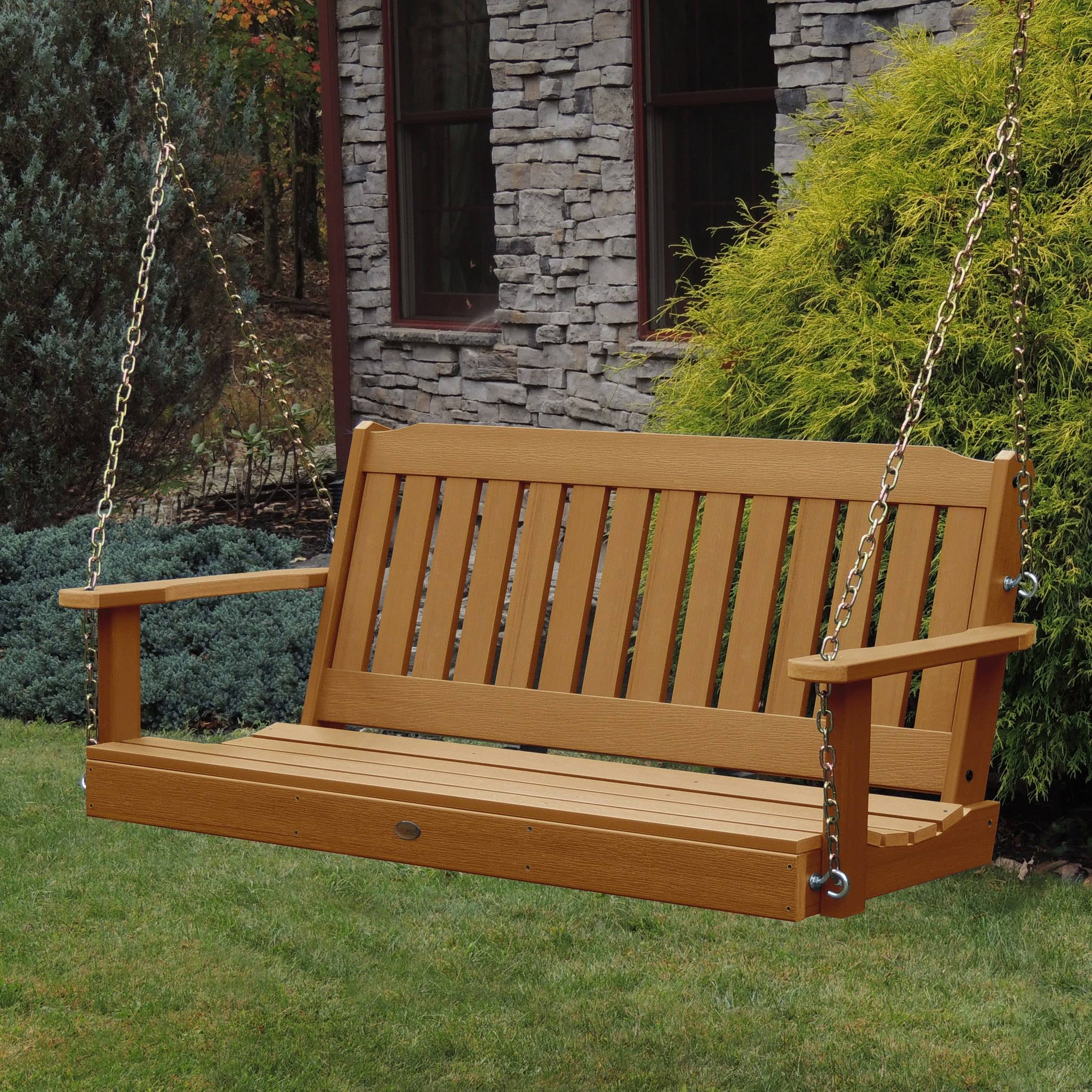 Highwood Lehigh 4 ft. Porch Swing, White