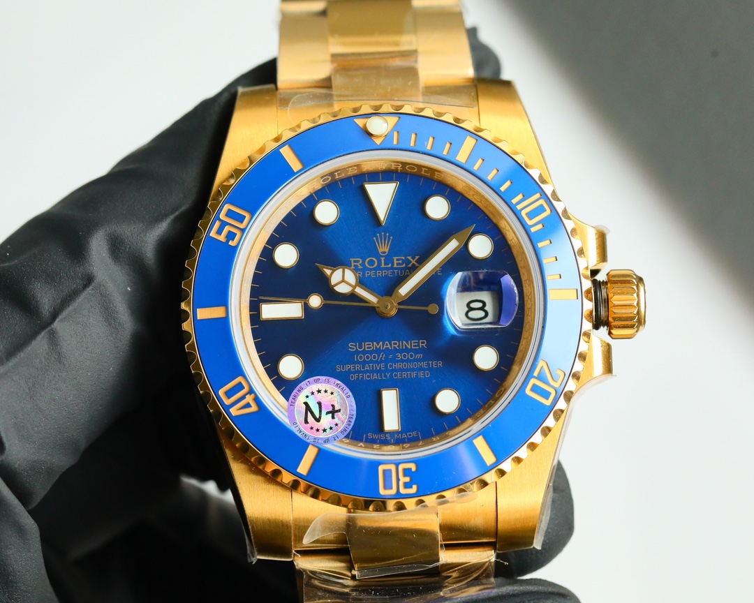 Rolex Submariner Date 40 Dial Yellow Gold Watch - cnluxepick