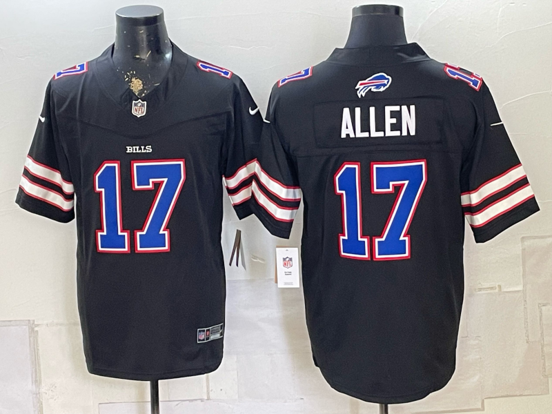Men's Buffalo Bills Josh Allen #17 Black Vapor F.U.S.E. Limited Jersey