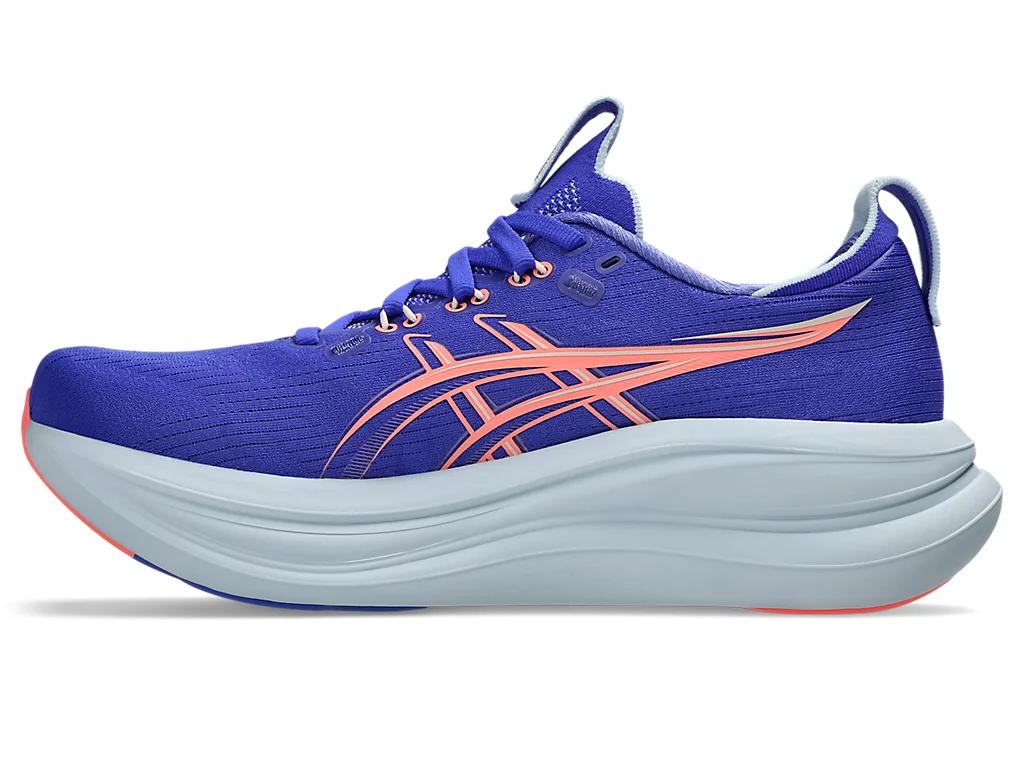 ASICS GEL-NIMBUS 28 Running Shoes COBALT BURST/SUN CORAL 1012B899-401