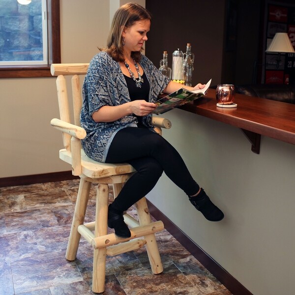 Sunnydaze Rustic Bar Stool