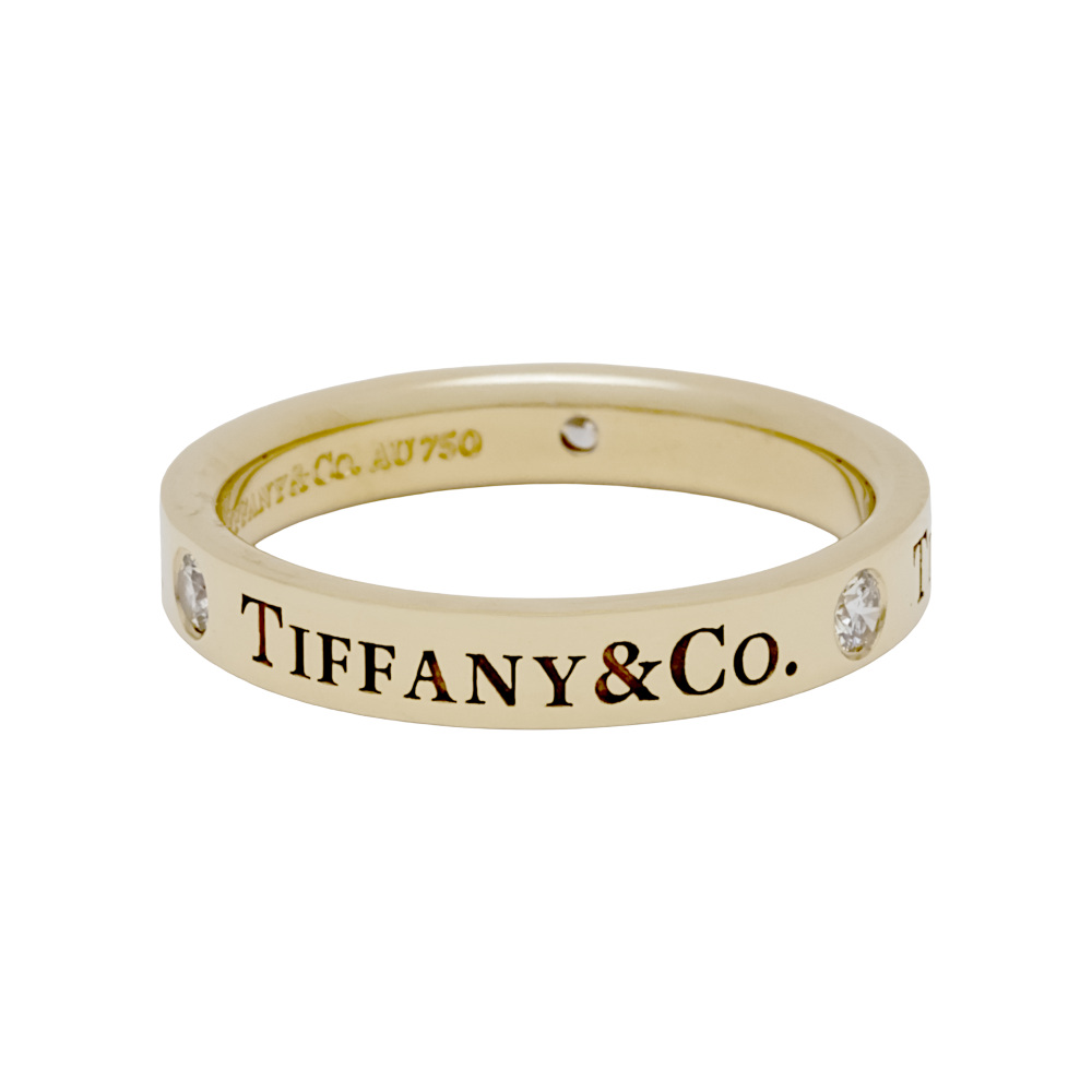 Tiffany & Co. Tiffany K18 Yellow Gold Ring Diamond