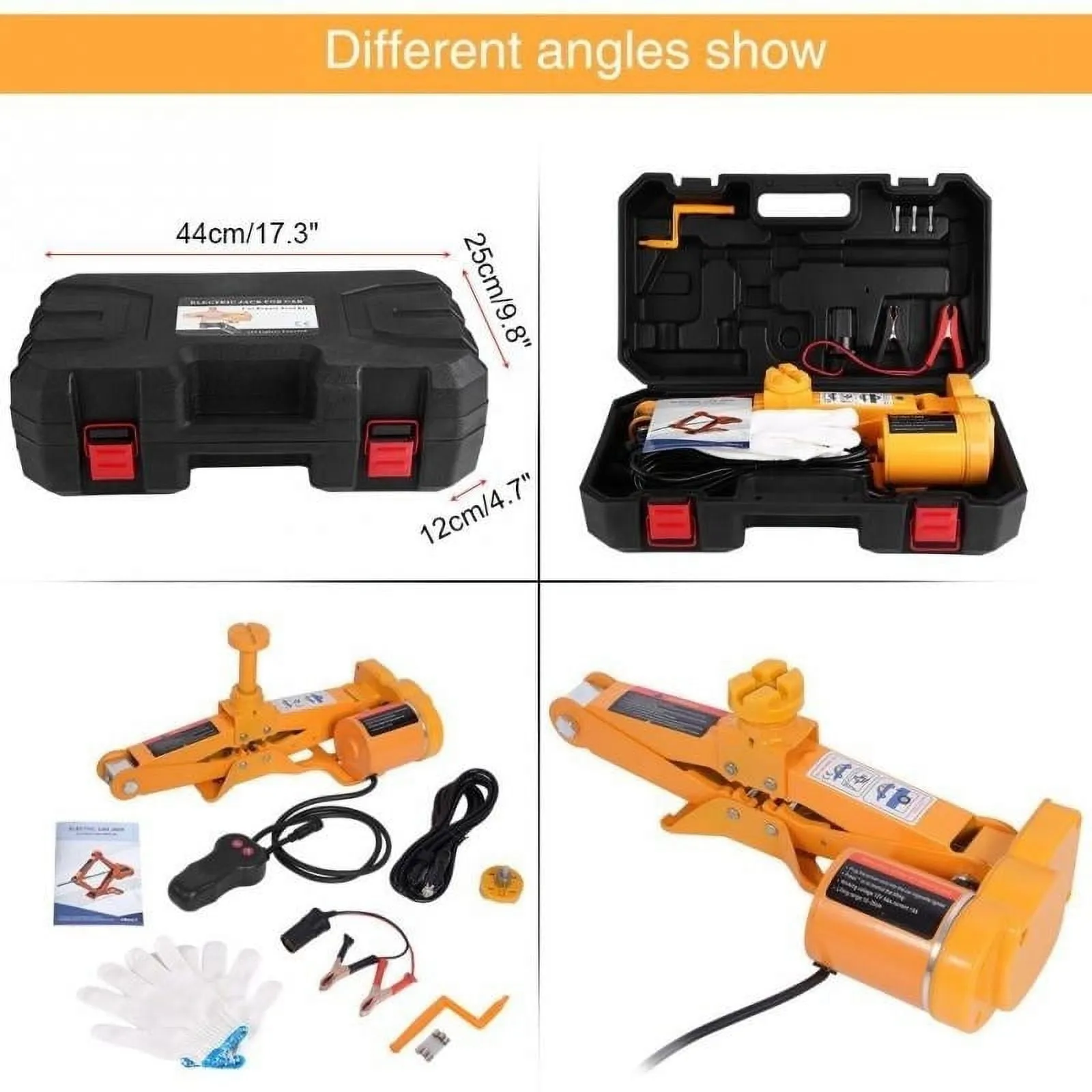 2026 3Ton 12V DC Automotive Car Electric Jack Lifting SUV Van Garage and Emergency Equipment