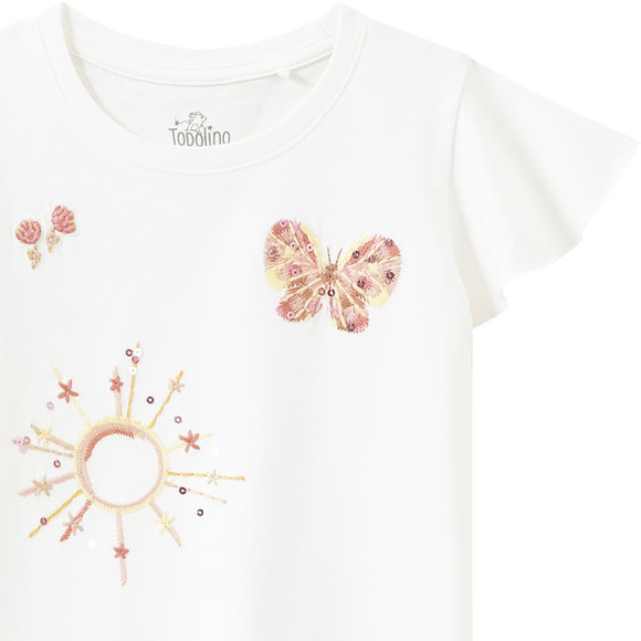 Topolino Mädchen T-Shirt mit Stickerei