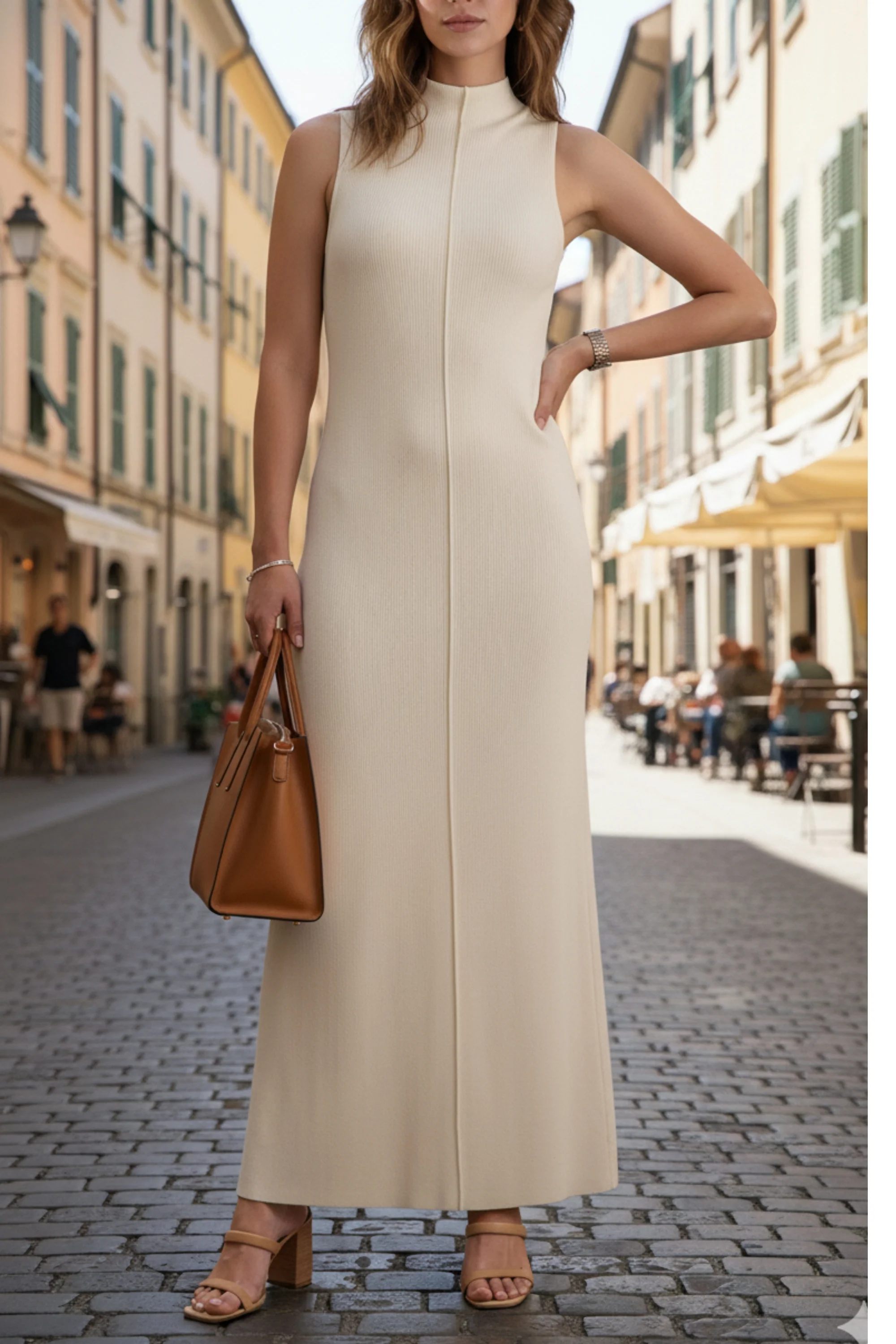 Creamy Vanilla Long Dress