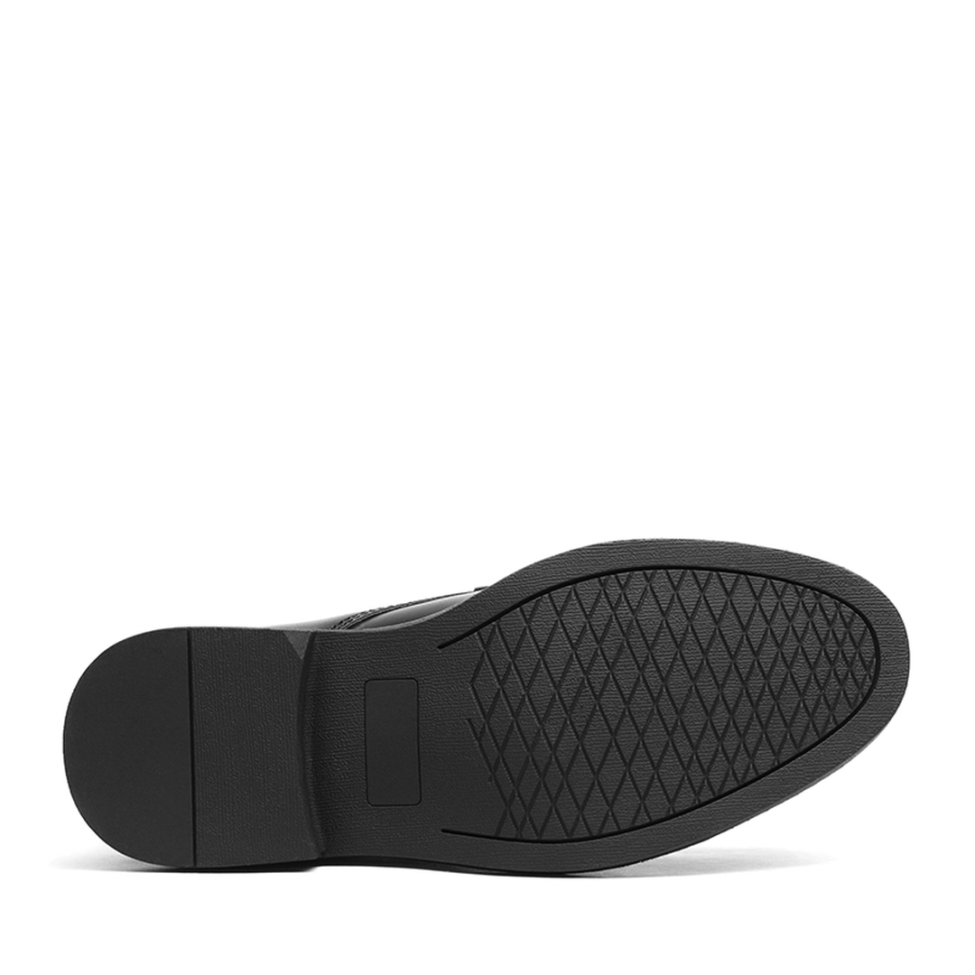 Boys' Vegan Leather Cap-Toe Dress Shoes