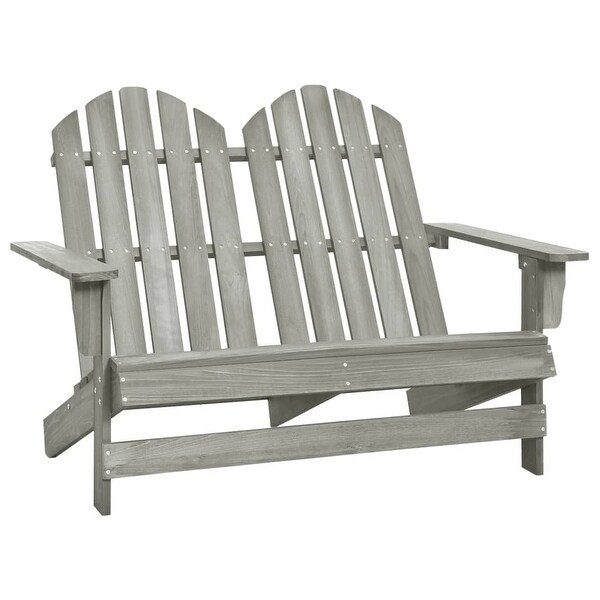 vidaXL 2Seater Patio Adirondack Chair Solid Wood Fir