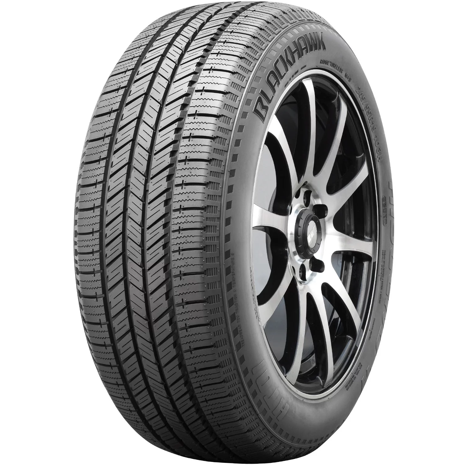 Set of 4 BlackHawk Hiscend-H HT01 235/75R15 105S Tires Fits: 1995-99 Chevrolet Tahoe LT, 1999 Chevrolet Silverado 1500 Base