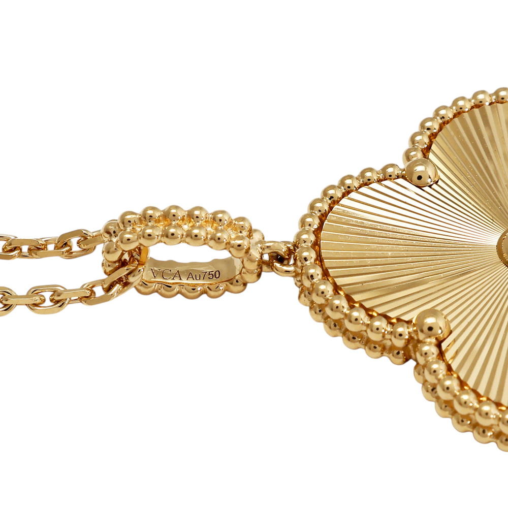 Van Cleef & Arpels Magic Alhambra Necklace 1 Motif 18K Yellow Gold VCARP4KO00