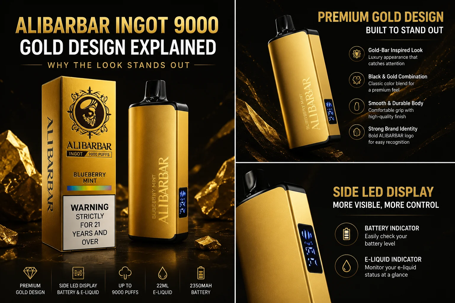 ALIBARBAR INGOT 9000 Gold Design Explained: Why the Look Stands Out