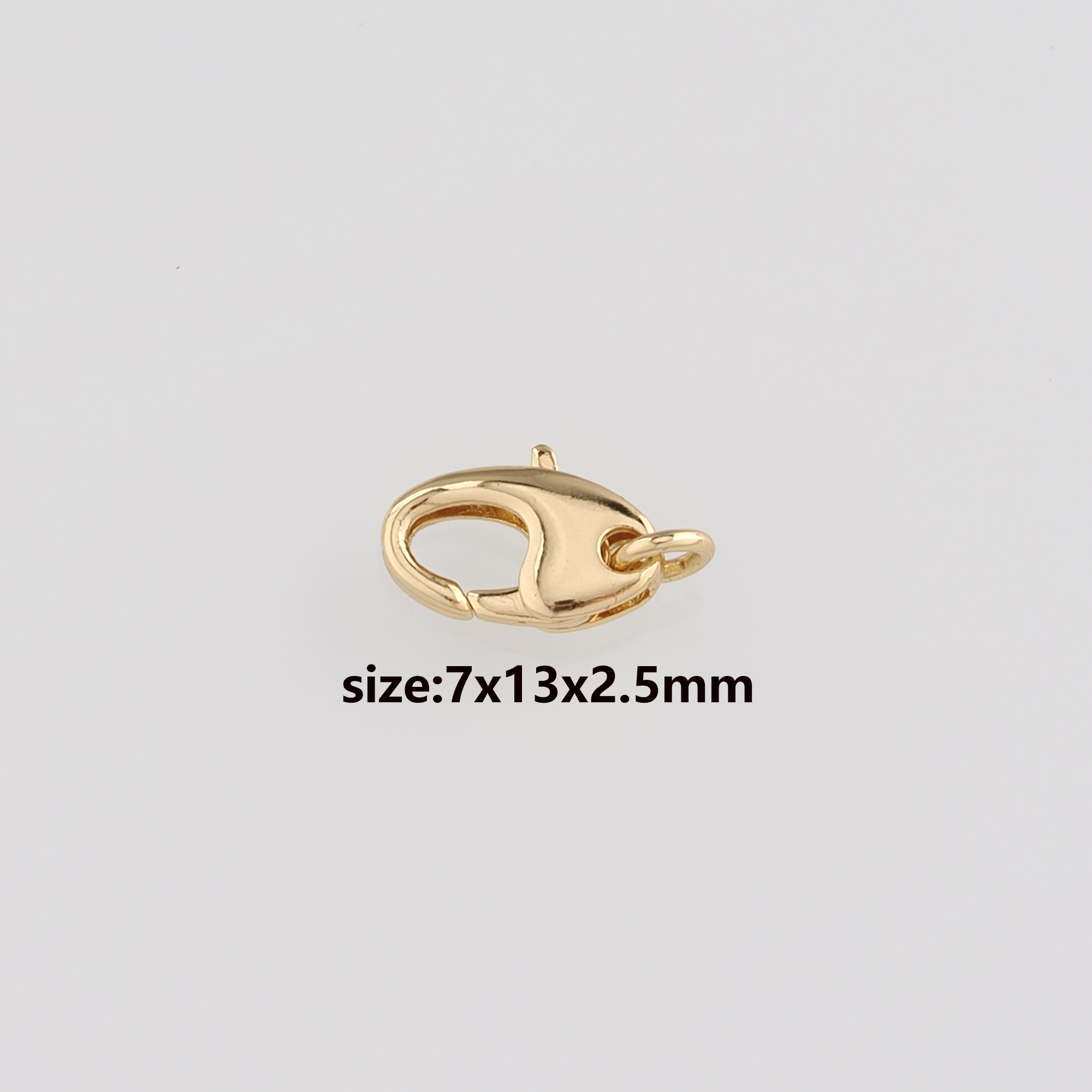 18K Gold Filled Lobster Claw Clasp,Lobster Clasp Lock,Spring Buckle for DIY Jewelry Necklace Bracelet