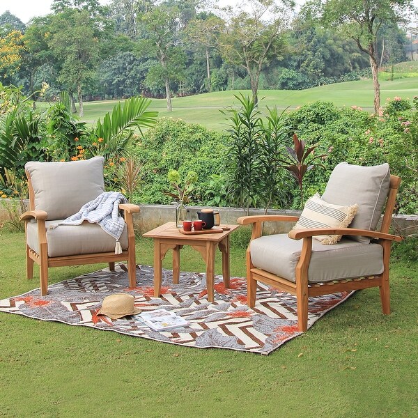 Cambridge Casual Leon 3piece Patio Chat Set with Cushions