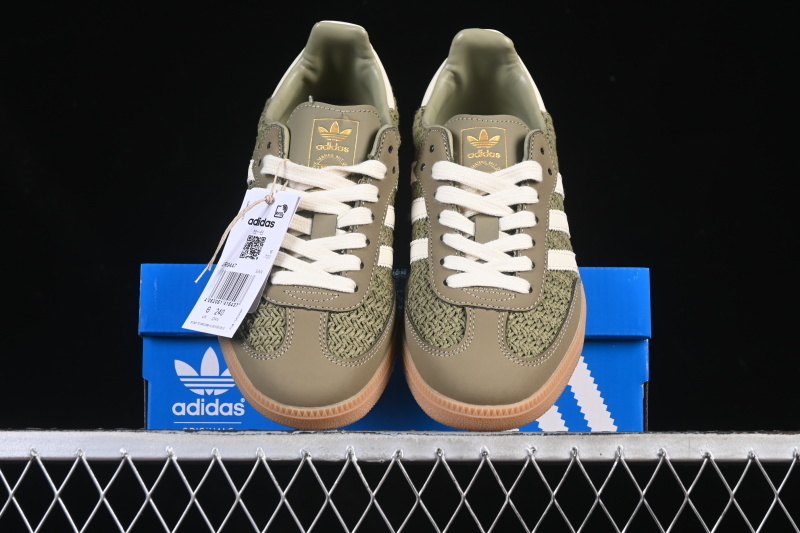 Adidas Samba Og White/Green JR9447