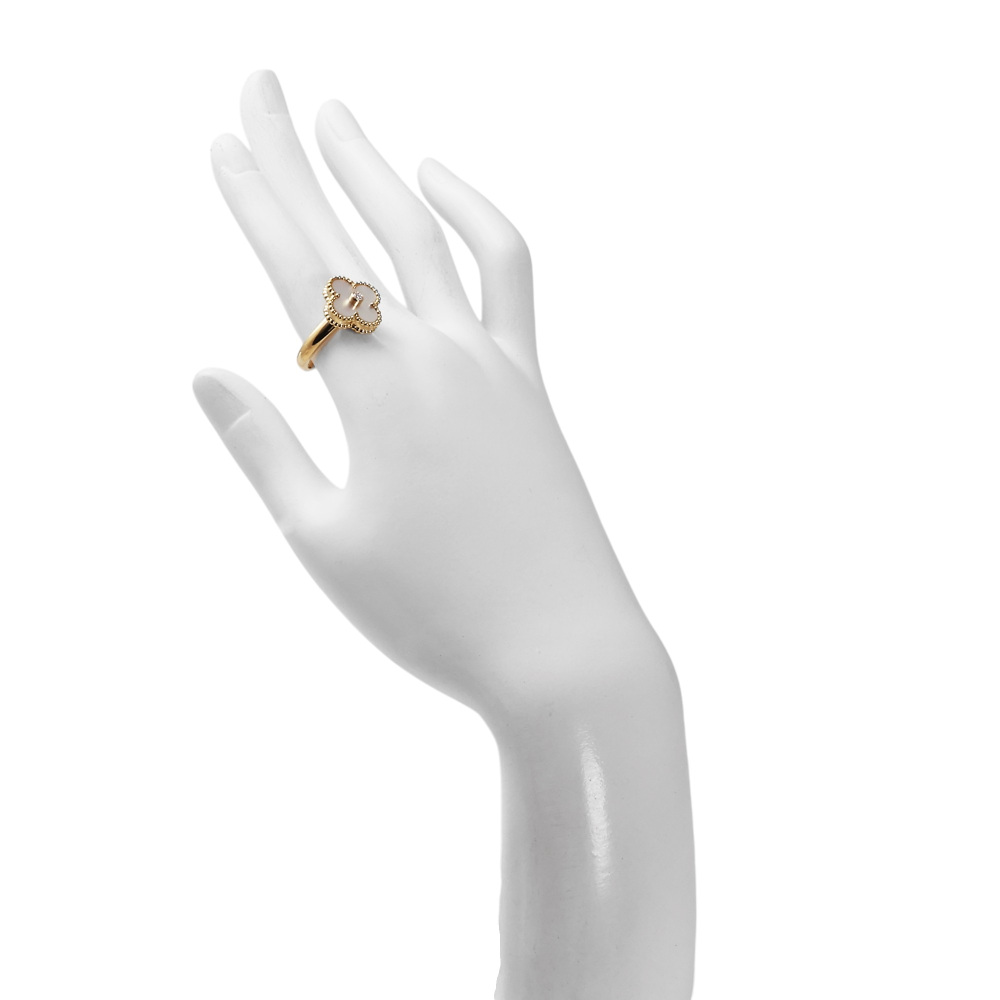 Van Cleef & Arpels Vintage Alhambra Ring 18K Yellow Gold VCARA41100