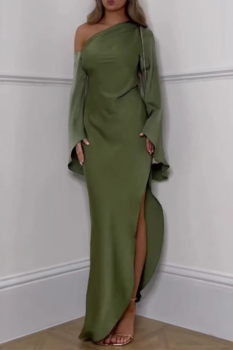 Asymmetrical Slit Maxi DressClistos