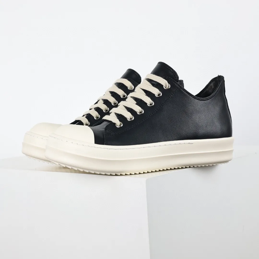 Rick Owens Black Low-Top Sneakers - cnluxepick
