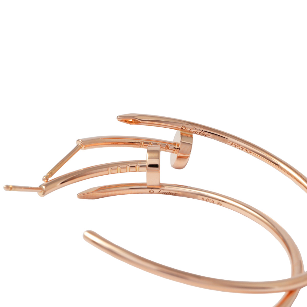 Cartier Juste un Clou Earrings 18K Rose Gold B8301211