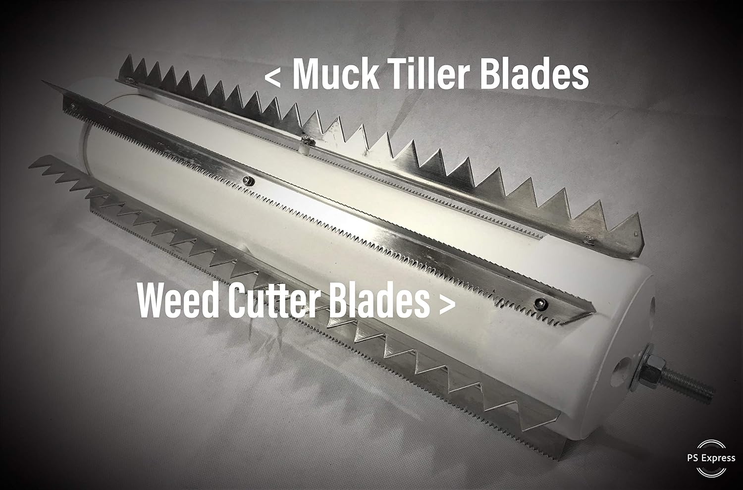 Weeds Muck Silt Gone! Lake Weed Removal Tool. Long Reach 20ft Handle System with Stainless Steel Blades.