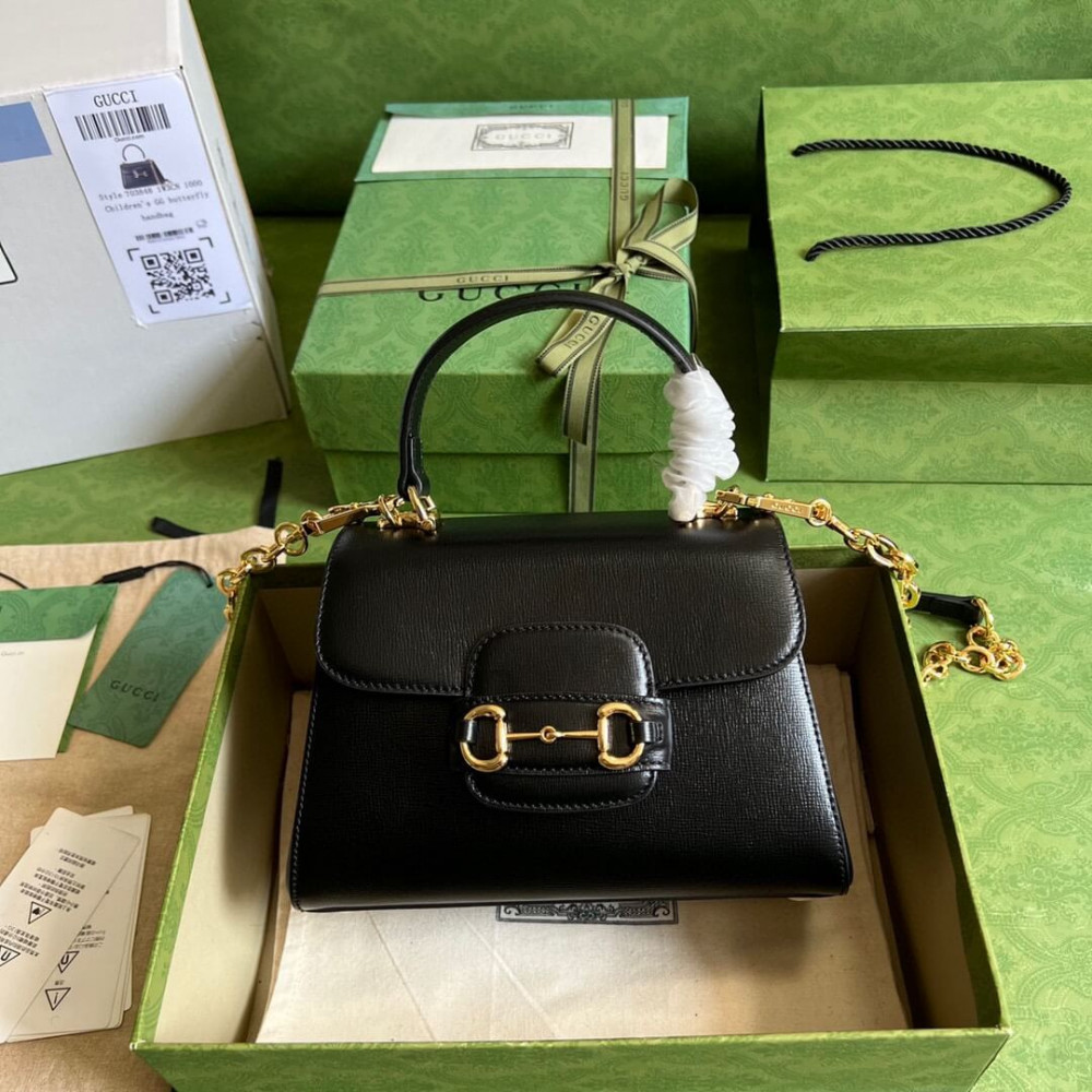 Gucci Horsebit 1955 Leather Top Handle Bag