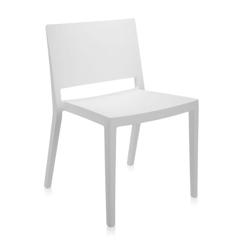 Kartell Lizz Chair - Set of 2, Matte Grey Matte Grey - [Side Chairs]