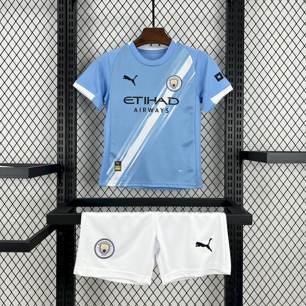 Manchester City Kit Enfant Maillot Foot 2025 2026€13.99