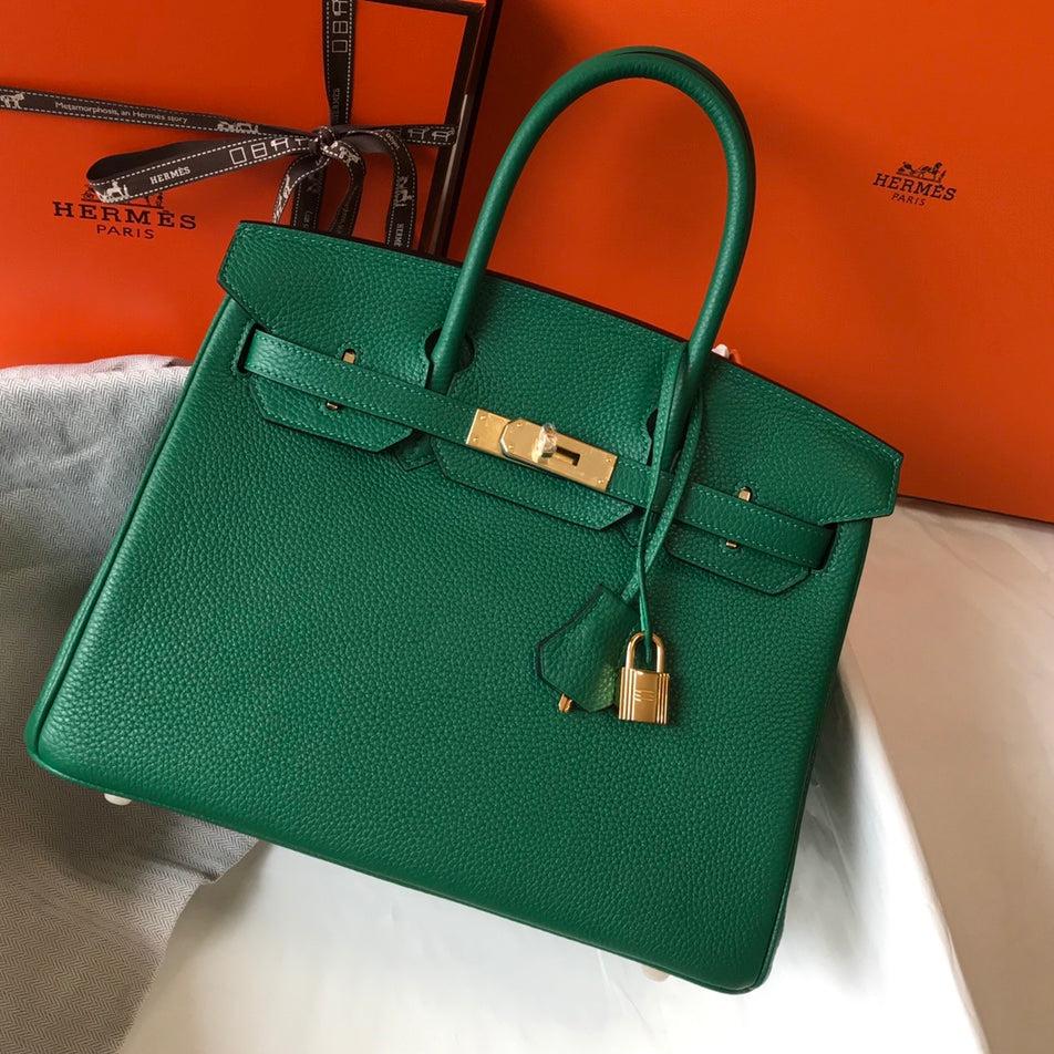 Hermes Birkin Green Togo Leather Gold Hardware